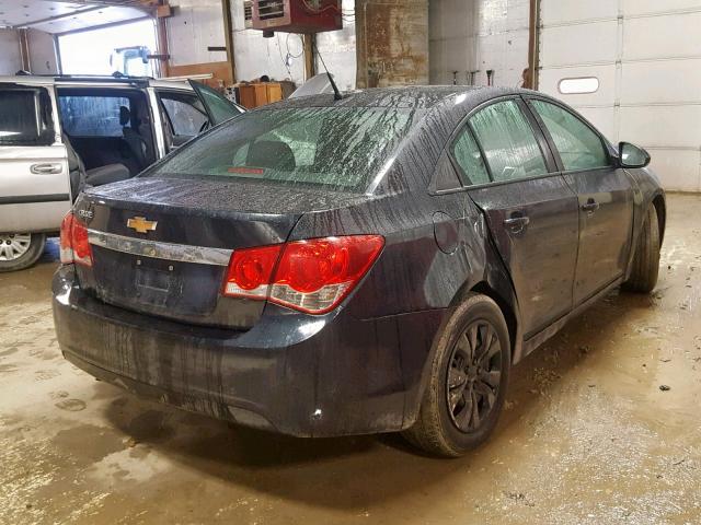 1G1PA5SH3D7227703 - 2013 CHEVROLET CRUZE LS BLACK photo 4