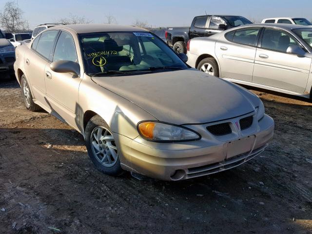 1G2NE52FX4M516472 - 2004 PONTIAC GRAND AM S BEIGE photo 1