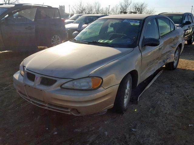 1G2NE52FX4M516472 - 2004 PONTIAC GRAND AM S BEIGE photo 2