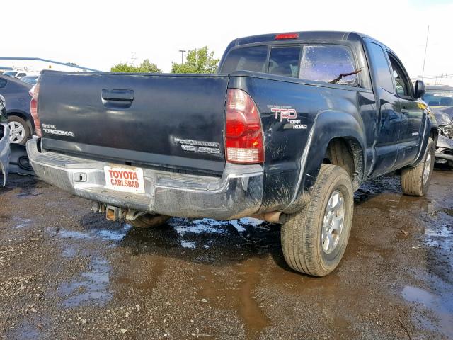 5TETU62N87Z403182 - 2007 TOYOTA TACOMA PRE BLACK photo 4