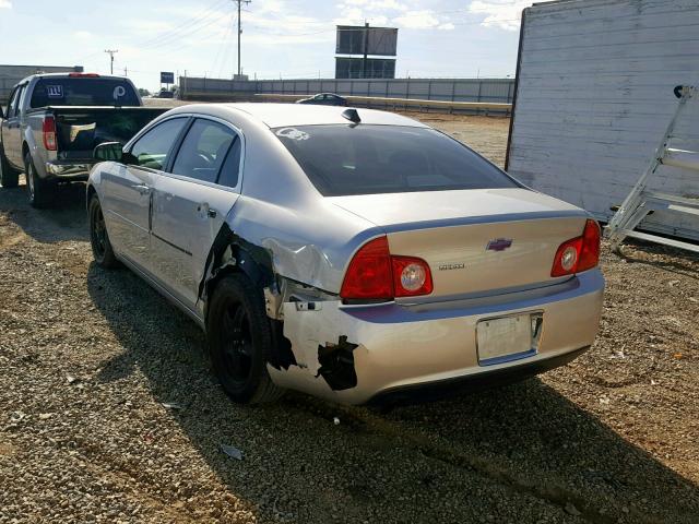 1G1ZA5E0XCF350224 - 2012 CHEVROLET MALIBU LS 银色 照片 3