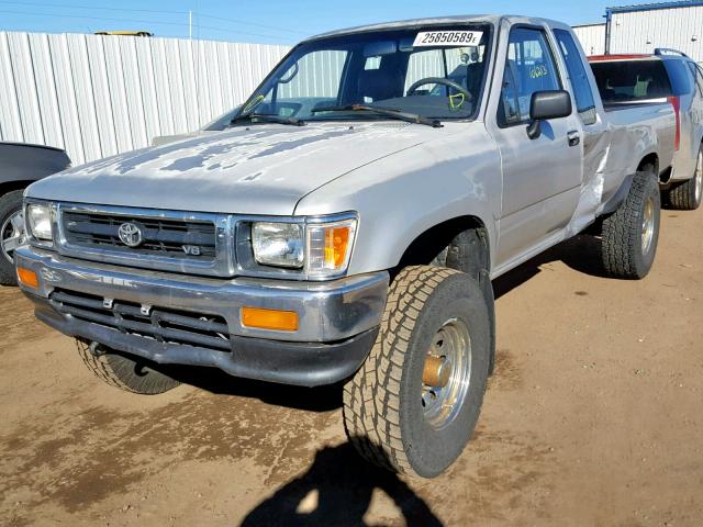 JT4VN13D7N5073288 - 1992 TOYOTA PICKUP 1/2 SILVER photo 2