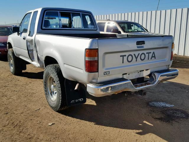 JT4VN13D7N5073288 - 1992 TOYOTA PICKUP 1/2 SILVER photo 3