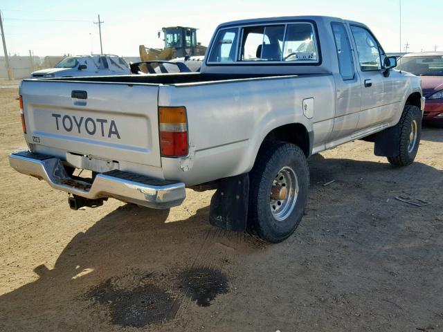 JT4VN13D7N5073288 - 1992 TOYOTA PICKUP 1/2 SILVER photo 4