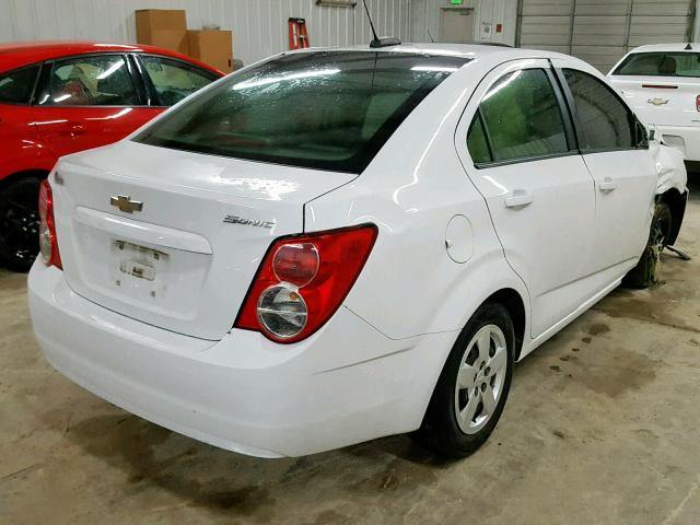 1G1JA5SH3F4180554 - 2015 CHEVROLET SONIC LS 白色 照片 4