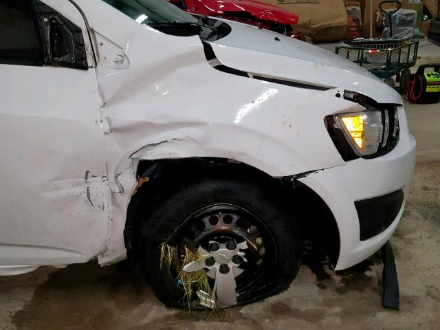 1G1JA5SH3F4180554 - 2015 CHEVROLET SONIC LS 白色 照片 9