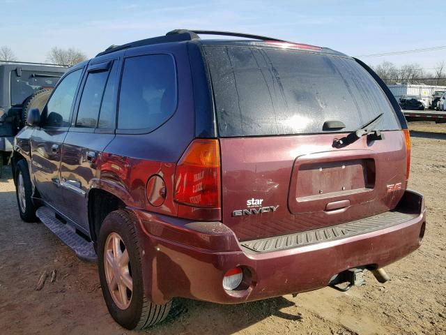 1GKDT13SX72200611 - 2007 GMC ENVOY BURGUNDY photo 3