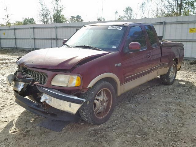 1FTEX17L5VNC29789 - 1997 FORD F150 RED photo 2