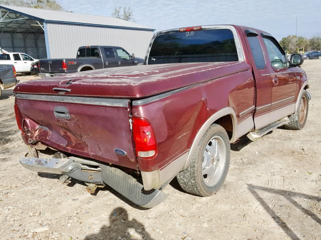 1FTEX17L5VNC29789 - 1997 FORD F150 RED photo 4