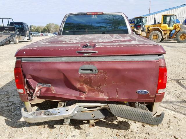 1FTEX17L5VNC29789 - 1997 FORD F150 RED photo 9