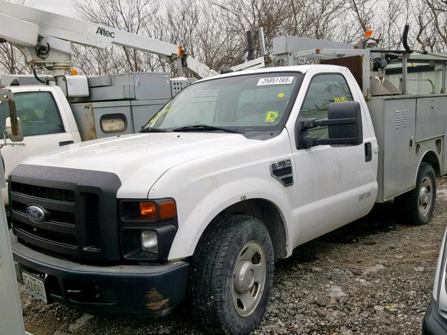 1FDSF30588EC32599 - 2008 FORD F350 SRW S WHITE photo 2