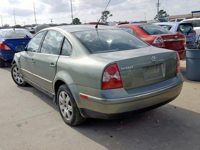 WVWRH63B62P357029 - 2002 VOLKSWAGEN PASSAT GLX მწვანე ფოტო 3