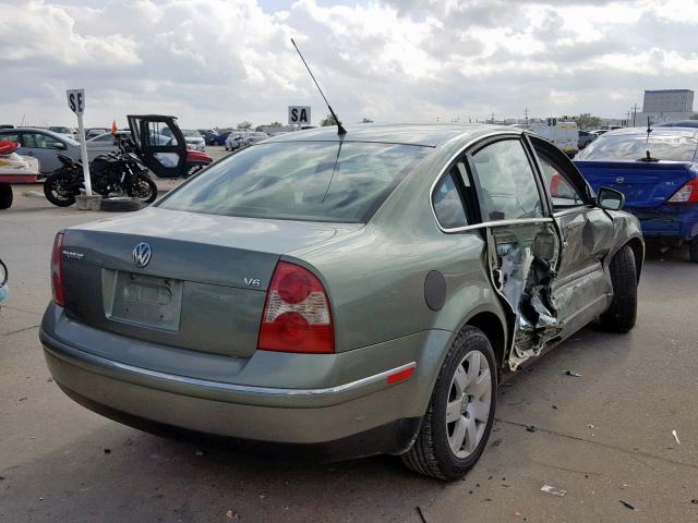 WVWRH63B62P357029 - 2002 VOLKSWAGEN PASSAT GLX მწვანე ფოტო 4