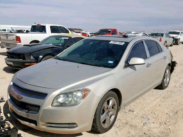 1G1ZC5EB9AF131070 - 2010 CHEVROLET MALIBU 1LT GOLD photo 2