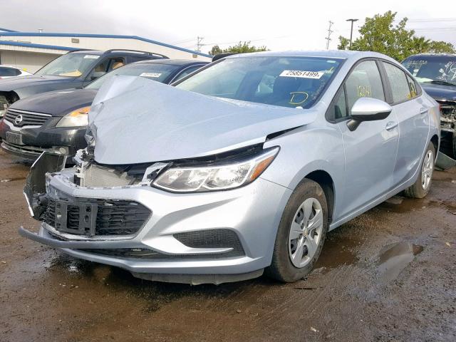 1G1BC5SM4J7130667 - 2018 CHEVROLET CRUZE LS BLUE photo 2