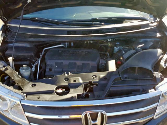 5FNRL5H21DB061897 - 2013 HONDA ODYSSEY LX GRAY photo 7