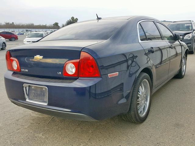 1G1ZG57B19F232567 - 2009 CHEVROLET MALIBU LS BLUE photo 4