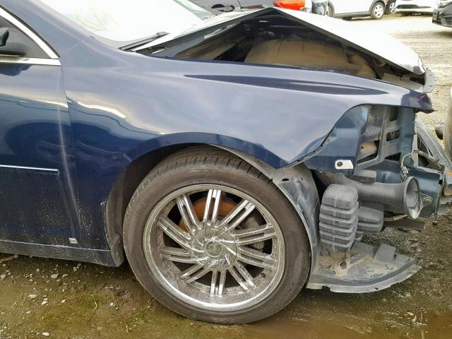 1G1ZG57B19F232567 - 2009 CHEVROLET MALIBU LS BLUE photo 9