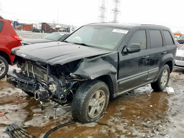 1J8GR48K17C667372 - 2007 JEEP GRAND CHER BLACK photo 2