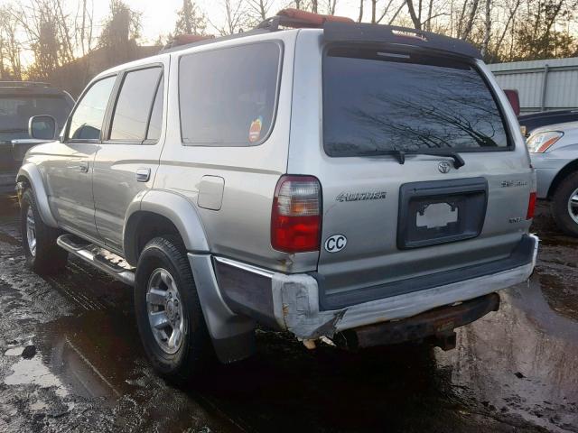 JT3HN86R3Y0266153 - 2000 TOYOTA 4RUNNER SR SILVER photo 3