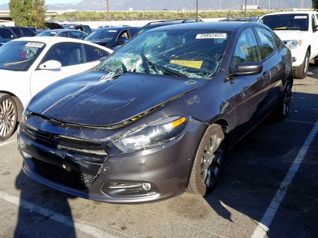 1C3CDFBB2ED860828 - 2014 DODGE DART SXT CHARCOAL photo 2