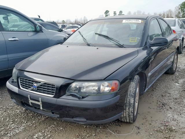 YV1RS61R522107256 - 2002 VOLVO S60 BLACK photo 2