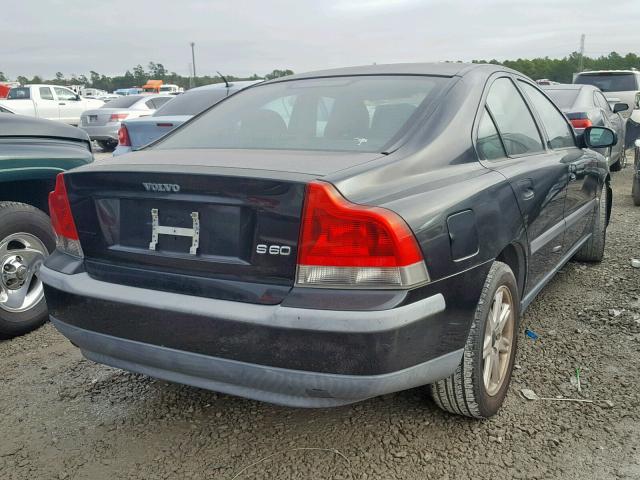 YV1RS61R522107256 - 2002 VOLVO S60 BLACK photo 4