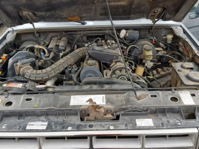 1FTCR10A4MPB03887 - 1991 FORD RANGER GRAY photo 7