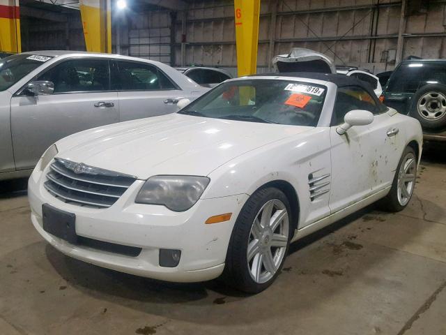 1C3AN65L45X051404 - 2005 CHRYSLER CROSSFIRE WHITE photo 2