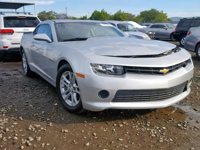 2G1FA1E35E9203004 - 2014 CHEVROLET CAMARO LS SILVER photo 1