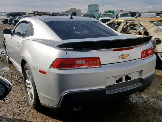 2G1FA1E35E9203004 - 2014 CHEVROLET CAMARO LS SILVER photo 3