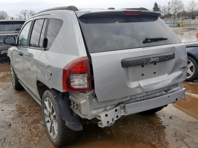 1C4NJCBA4HD152720 - 2017 JEEP COMPASS SP ნაცრისფერი ფოტო 3