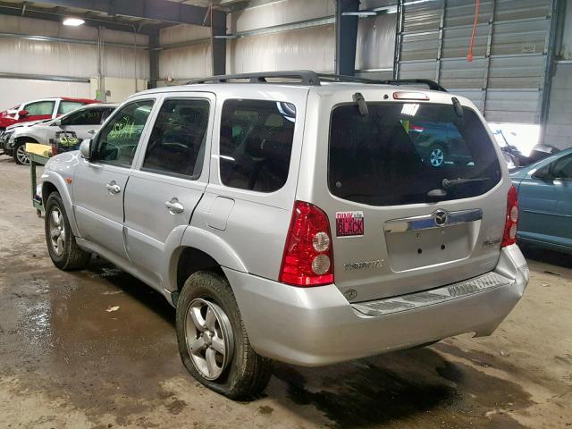 4F2CZ96155KM05144 - 2005 MAZDA TRIBUTE S SILVER photo 3