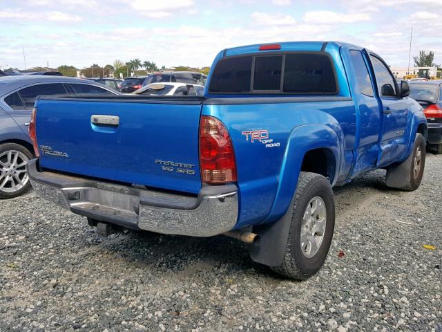 5TETU62N48Z502048 - 2008 TOYOTA TACOMA PRE BLUE photo 4