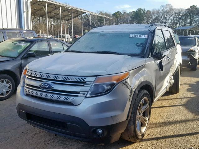 1FM5K7F8XFGC07013 - 2015 FORD EXPLORER L SILVER photo 2