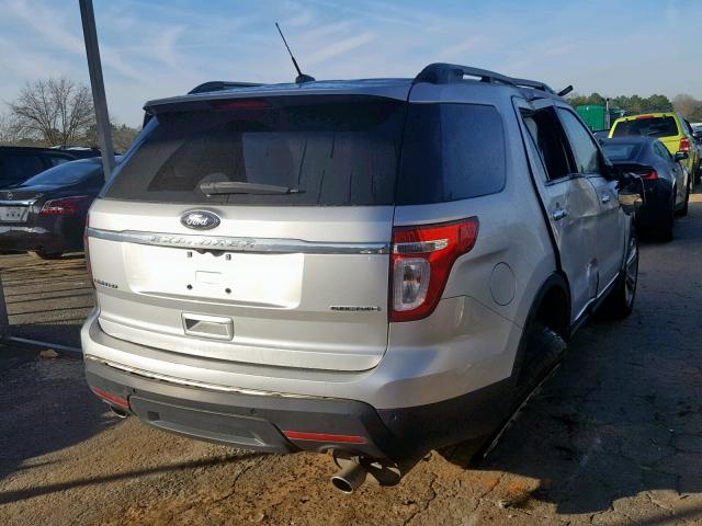 1FM5K7F8XFGC07013 - 2015 FORD EXPLORER L SILVER photo 4