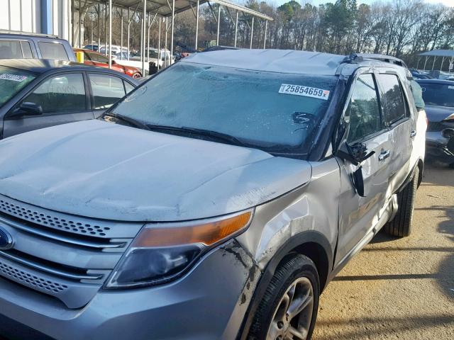 1FM5K7F8XFGC07013 - 2015 FORD EXPLORER L SILVER photo 9