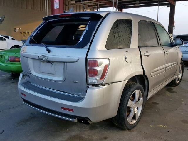 2CNDL037686063779 - 2008 CHEVROLET EQUINOX SP SILVER photo 4