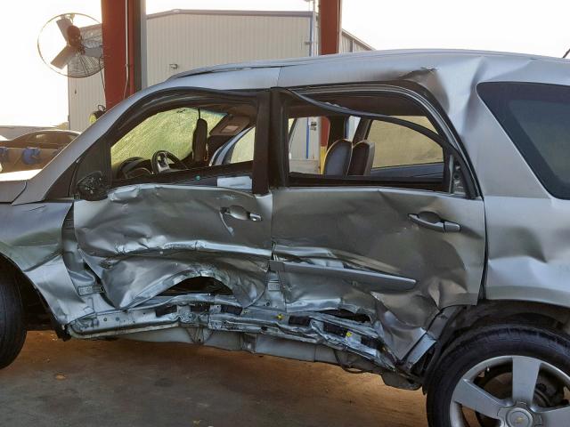 2CNDL037686063779 - 2008 CHEVROLET EQUINOX SP SILVER photo 9