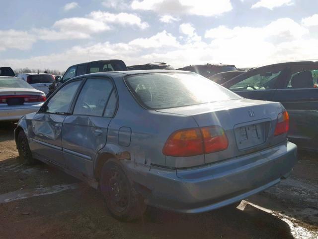 2HGEJ6618YH558158 - 2000 HONDA CIVIC BASE Mavi foto 3
