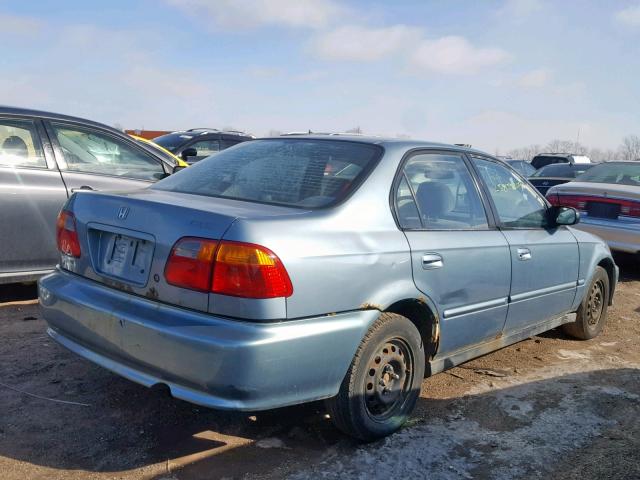 2HGEJ6618YH558158 - 2000 HONDA CIVIC BASE Mavi foto 4
