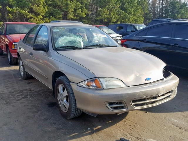 1G1JF524X27166173 - 2002 CHEVROLET CAVALIER L TAN photo 1