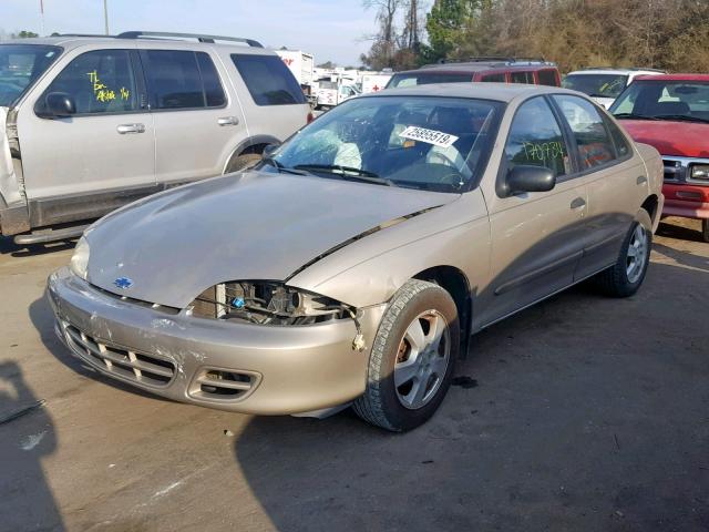 1G1JF524X27166173 - 2002 CHEVROLET CAVALIER L TAN photo 2