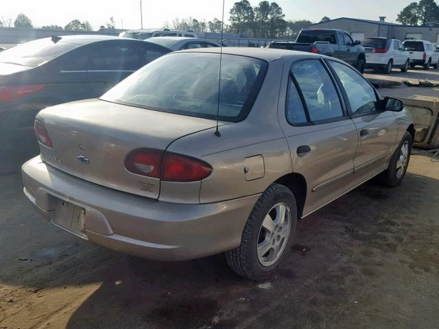 1G1JF524X27166173 - 2002 CHEVROLET CAVALIER L TAN photo 4