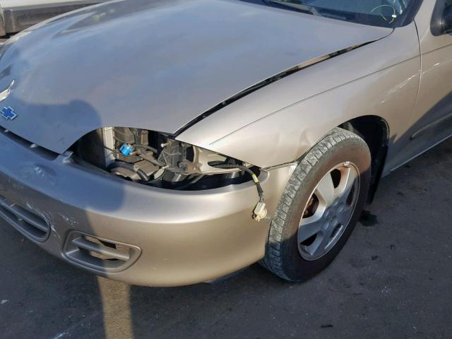 1G1JF524X27166173 - 2002 CHEVROLET CAVALIER L TAN photo 9