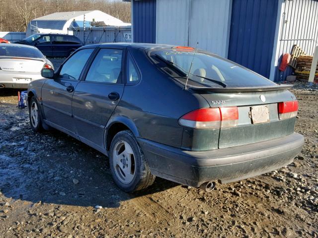 YS3DD58N6X2064747 - 1999 SAAB 9-3 S GREEN photo 3