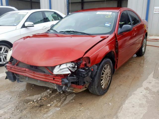 1C3EL46R42N305084 - 2002 CHRYSLER SEBRING LX RED photo 2