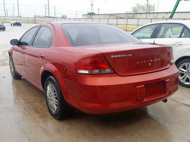 1C3EL46R42N305084 - 2002 CHRYSLER SEBRING LX RED photo 3