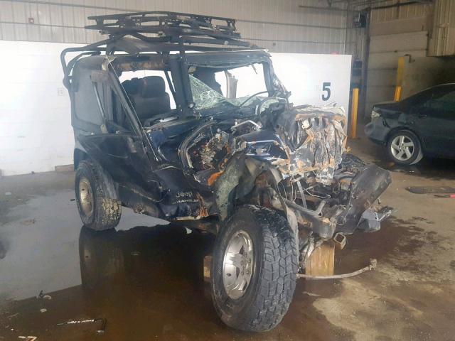 1J4FA49S56P785340 - 2006 JEEP WRANGLER / BLUE photo 1