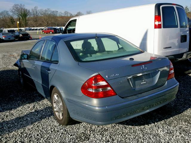 WDBUF56J46A809385 - 2006 MERCEDES-BENZ E 350 BLUE photo 3